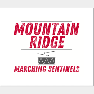 Mountain Ridge Marching Sentinels Mask Band Posters and Art